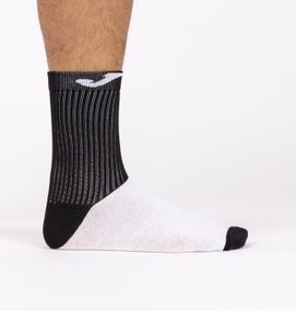 SOCK WITH COTTON FOOT BLACK 35-38